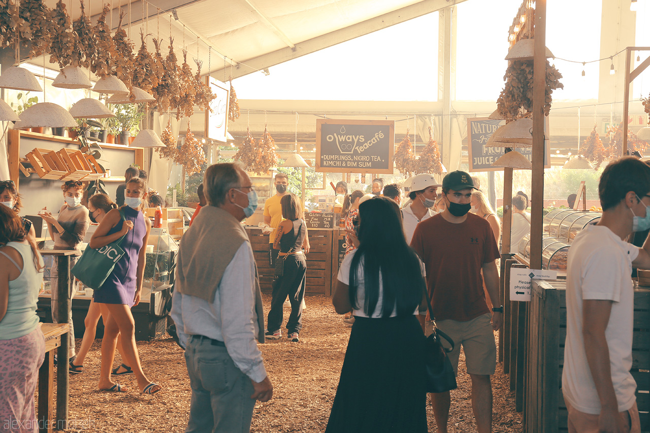 Taste of Oranjezicht Foto von Explore vibrant tastes and aromas at Oranjezicht City Farm & Market in Cape Town. A bustling hub of local flavors and community vibes.