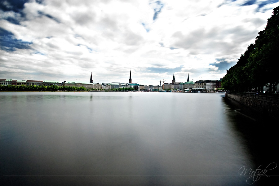 Foto von Hamburg Alster Graufilter